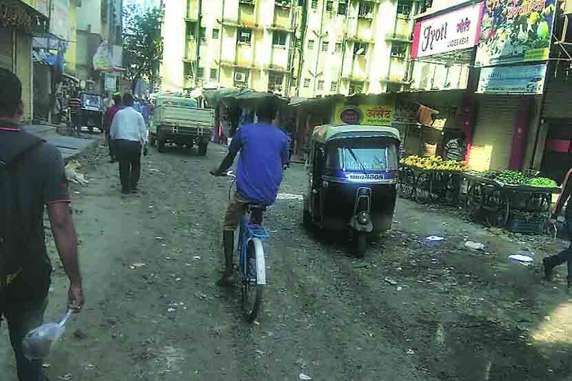 Mumbra Devi Colony Road work