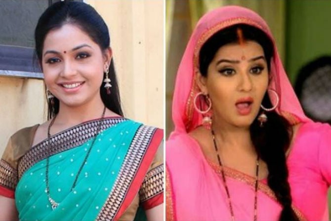 Shubhangi Atre and Shilpa Shinde