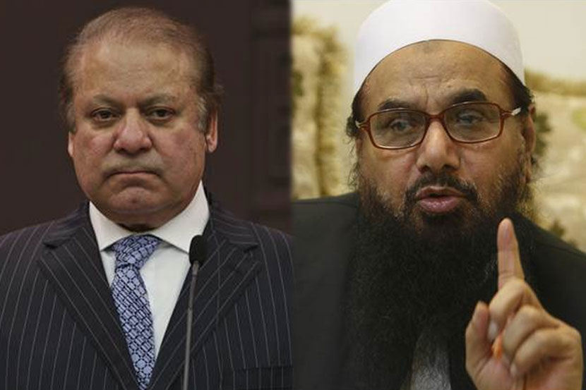 पाकिस्तानचे माजी पंतप्रधान नवाझ शरीफ आणि जमात उद दावाचा म्होरक्या हाफिज सईद