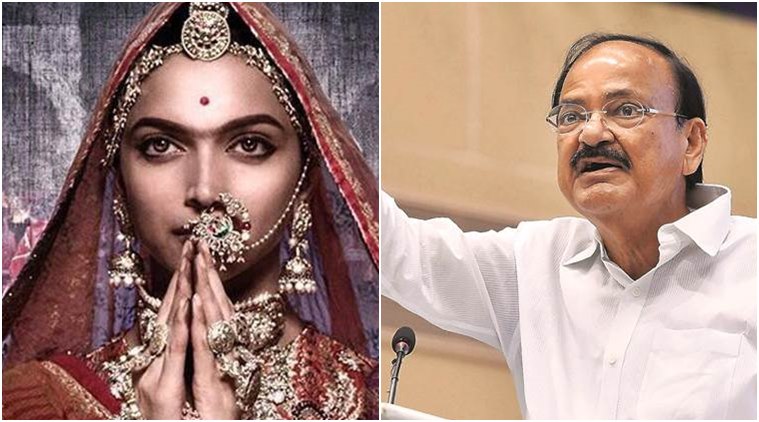 Padmavati , VP Venkaiah Naidu , Bollywood, violent threats not acceptable in democracy , Loksatta, Loksatta news, Marathi, Marathi news