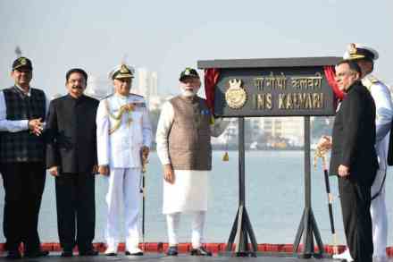 IndiaN NAVY, INS Kalvari, commissioned, PM Narendra Modi, mumbai, deadliest, made in India, Scorpene class submarine