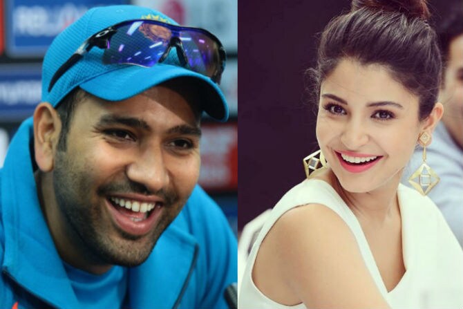 Rohit Sharma and Anushka Sharma