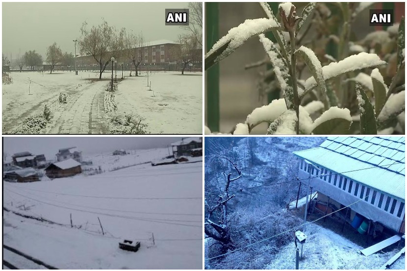 जम्मू-काश्मीरची राजधानी श्रीनगर येथे या मोसमातील आज पहिली बर्फवृष्टी झाली. 