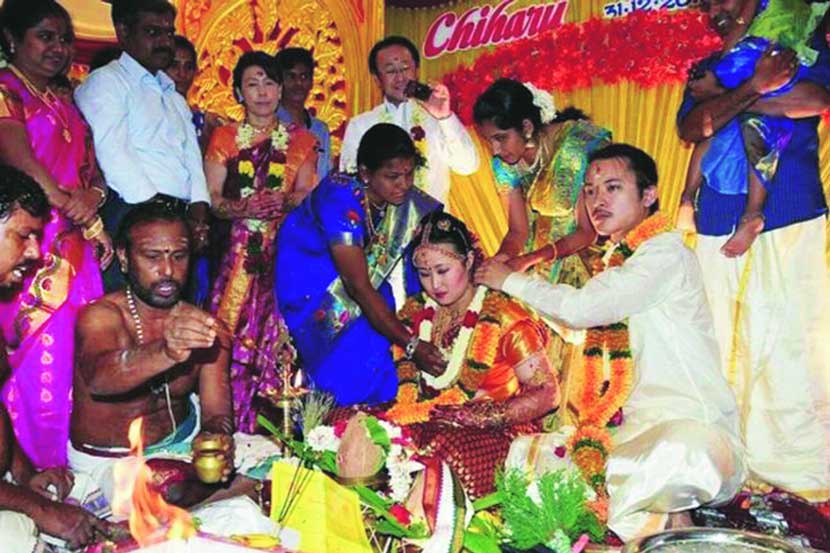 foreigner couple wedding in india,