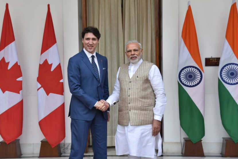 कॅनडाचे पंतप्रधान जस्टिन ट्रुडो हे भारत दौऱ्यावर असून शुक्रवारी त्यांनी दिल्लीत पंतप्रधान नरेंद्र मोदी यांची भेट घेतली.