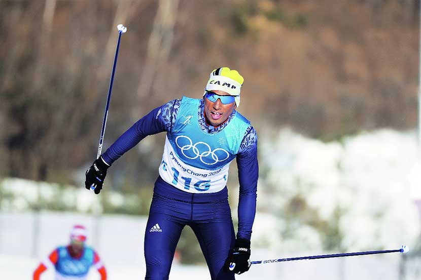 Indian skier Jagdish Singh