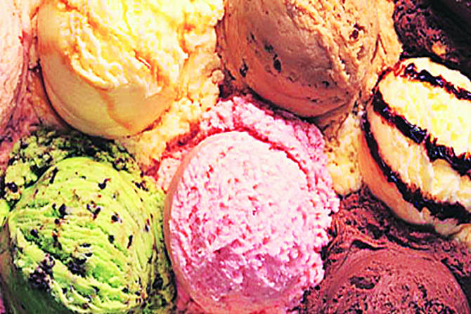 आईसक्रीमची रंगीन दुनिया