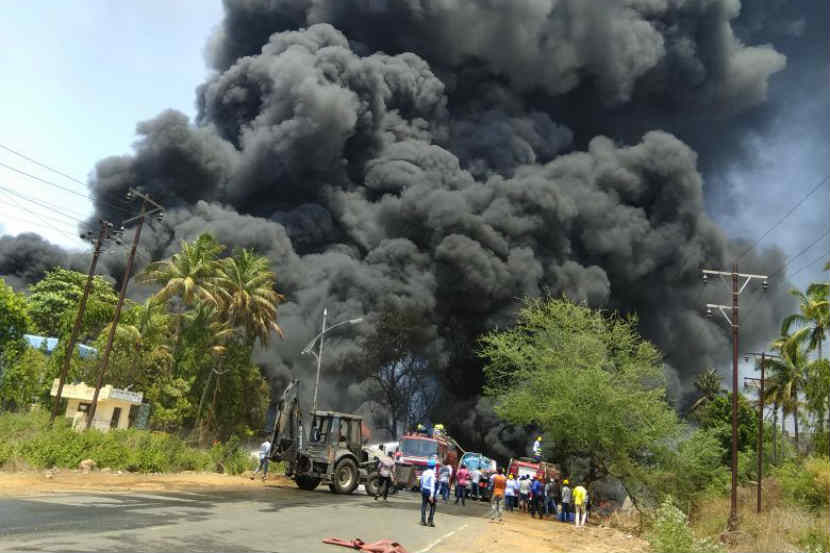 महाड एमआयडीसीतील कारखान्यात भीषण आग, स्फोटाच्या आवाजाने हादरला परिसर