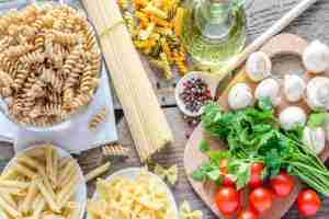 white pasta
