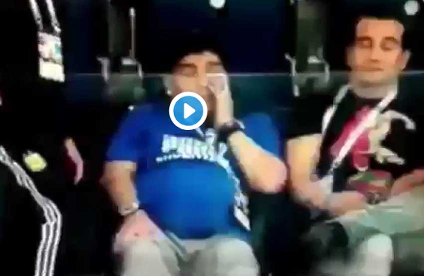 FIFA World Cup 2018: Argentinas former captain Diego Maradona cries after Argentina suffers humiliating World Cup loss against Croatia