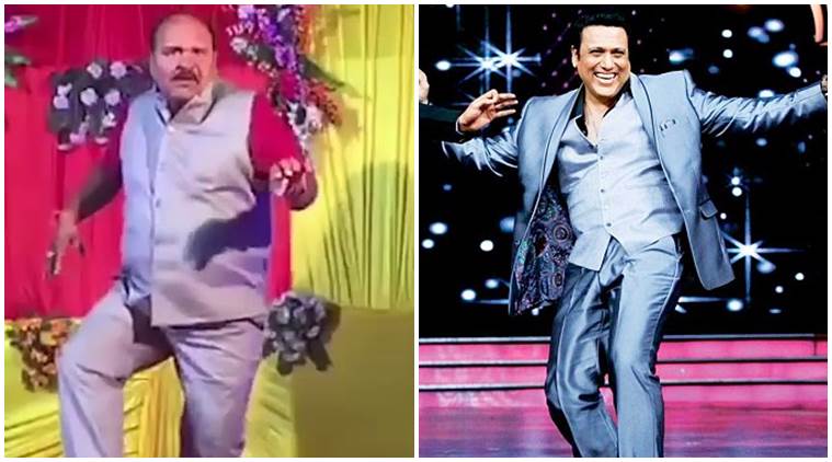 dancing uncle with govinda