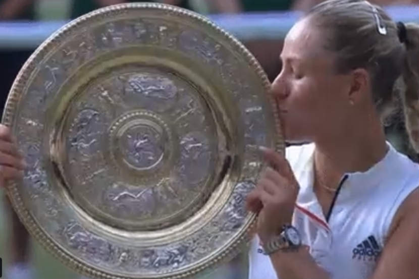 Wimbledon 2018 Women’s Single Final : कर्बरने विजयासह मिळवले स्टेफी ग्राफ यांच्या पंक्तीत स्थान