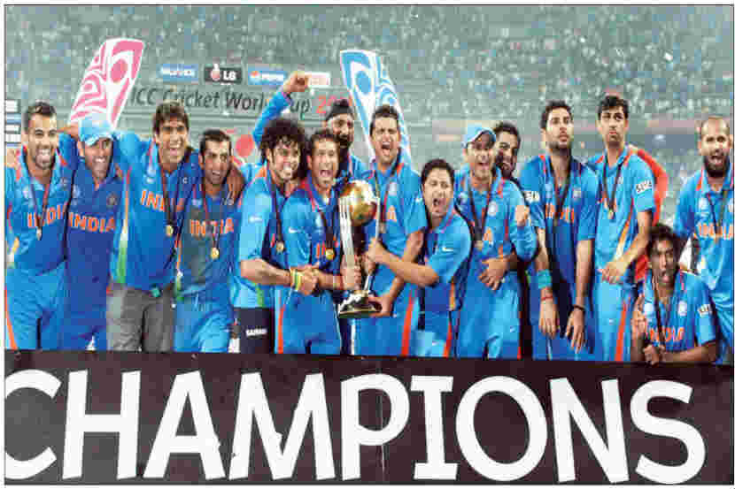 २०११ विश्वचषक विजेता भारतीय संघ