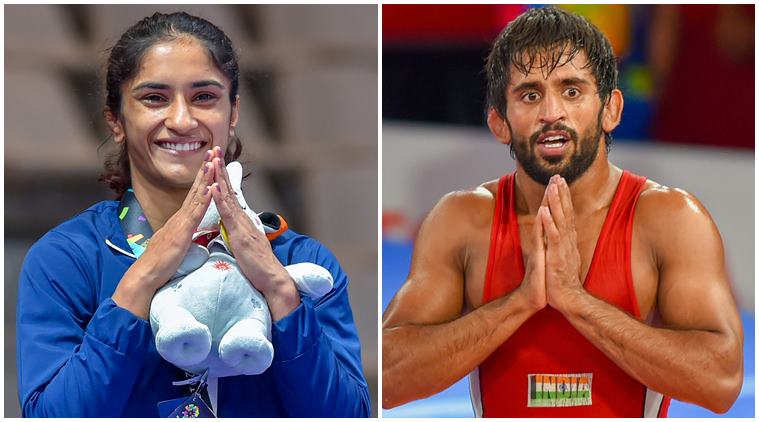 बजरंग पुनिया आणि विनेश फोगाट