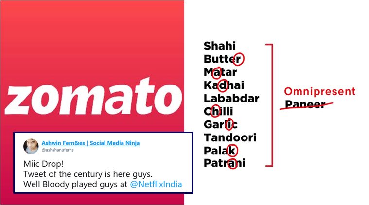 Netflix India, Zomato