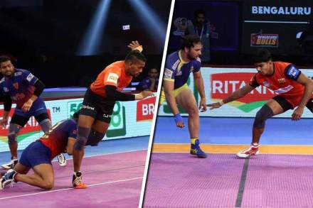 Pro Kabaddi Season 6 : यू मुम्बाच्या सिद्धार्थ देसाईला बंगळुरुच्या पवन शेरावतची कडवी टक्कर