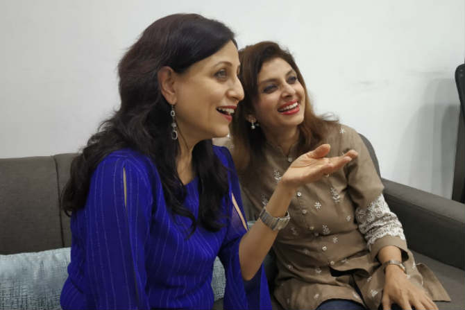 Varsha Usgaonkar and Kishori Shahane
