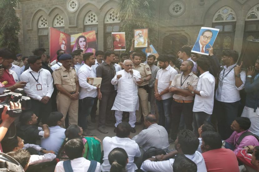 फर्ग्युसन महाविद्यालयात तणाव, माजी न्या.कोळसे-पाटील यांच्याविरोधात घोषणाबाजी