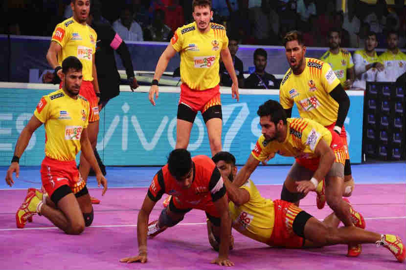 Pro Kabaddi Season 6 : उत्तर प्रदेशचं आव्हान संपुष्टात, गुजरात अंतिम फेरीत