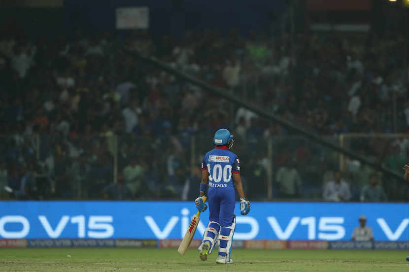 IPL 2019 : एका धावाने पृथ्वीचं शतक हुकलं आणि विक्रमाची सुवर्णसंधीही