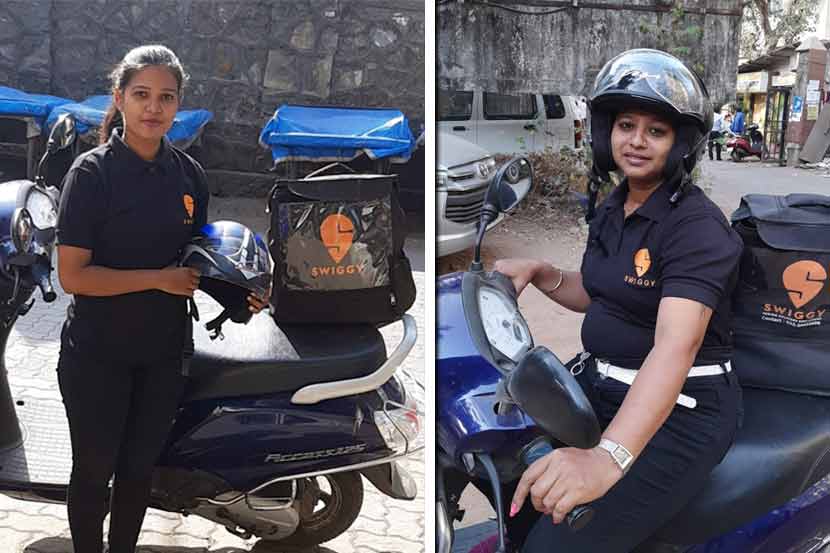 Womens Day 2019 Meet suvarna and priyanka mumbai swiggy first delivery  womens | वेगळ्या वाटा चोखाळणाऱ्या मुंबईच्या 'डिलिव्हरी वुमन्स'