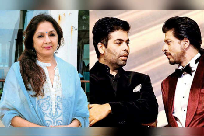 neena gupta karan johar and shah rukh khan