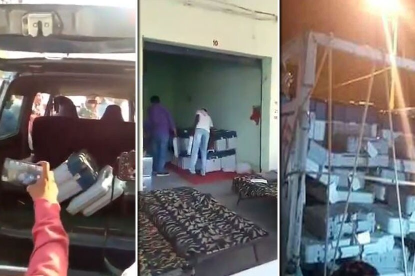 खासगी वाहनं आणि दुकानांमध्ये ईव्हीएम सापडल्याने वाद, फेरफार होत असल्याचा संशय