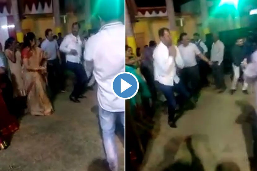 VIDEO: राज्यात दुष्काळ असताना काँग्रेस आमदाराचा ‘झिंगाट’ डान्स