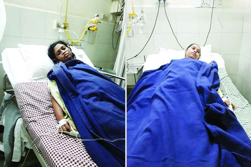 रुग्णालयात दाखल करण्यात आलेल्या महिला वकील.