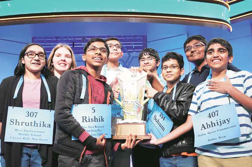 ‘स्क्रीप्स नॅशनल स्पेलिंग बी’ स्पर्धेत भारतीय वंशाचे सात जण विजेते