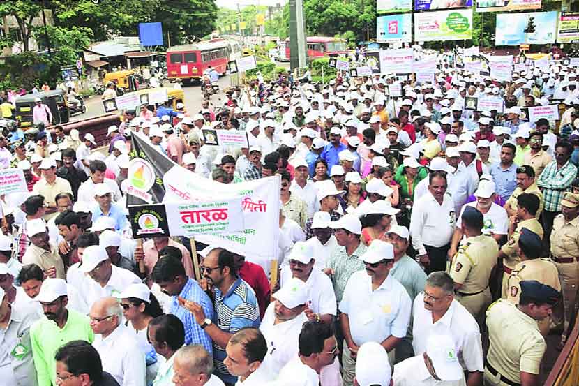 ‘नाणार’ समर्थनासाठी रत्नागिरीत मोर्चा