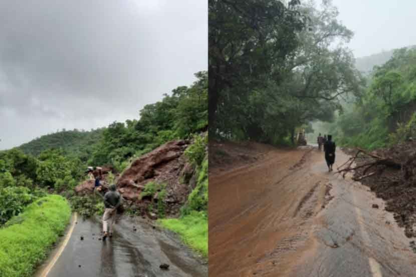 महाबळेश्वरला जाणारी वाहतूक ठप्प, ५६ गावांचा संपर्कही तुटला