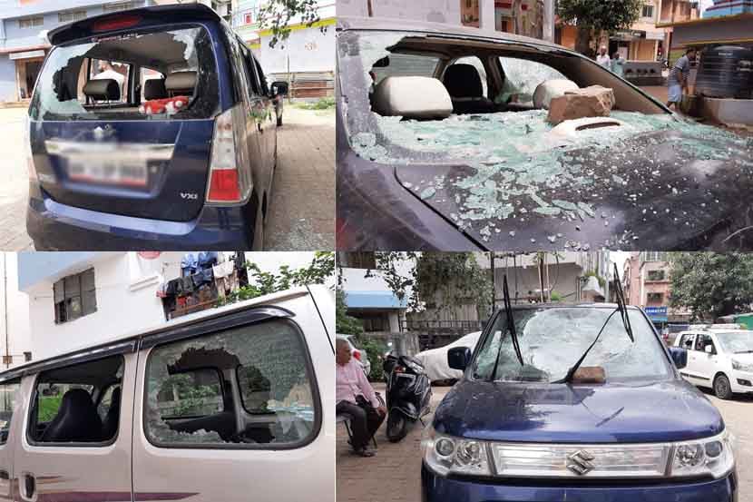 CCTV: पिंपरी-चिंचवड शहरात वाहनांच्या तोडफोडीचे सत्र सुरूच