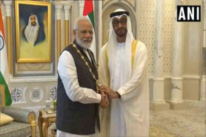 UAE मध्ये पंतप्रधान नरेंद्र मोदींचा सर्वोच्च नागरी पुरस्काराने सन्मान