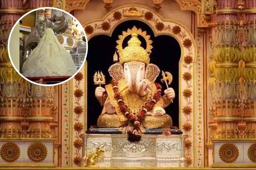 VIDEO: पुणे – दगडूशेठ हलवाई गणपतीला १२७ लिटर दुधापासून तयार केलेला आईस्क्रीमचा मोदक अर्पण