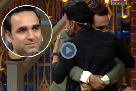 मनोज यांनी पंकज यांना प्रेमाने मिठी मारली