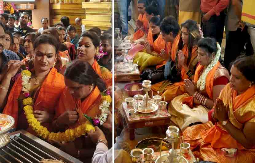 ‘आमच्या बद्दलचे गैरसमज समाजातून दूर कर’, तृतीय पंथीयांची दगडूशेठच्या चरणी प्रार्थना