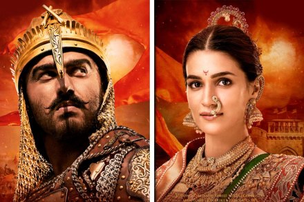 पाहा, अर्जून-क्रितीचा सदाशिवराव भाऊ आणि पार्वती बाईंच्या भूमिकेतील फर्स्ट लूक