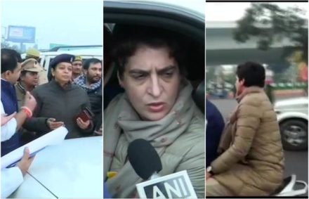 पोलिसांनी मला धक्काबुक्की केली आणि गळा दाबला-प्रियंका गांधी