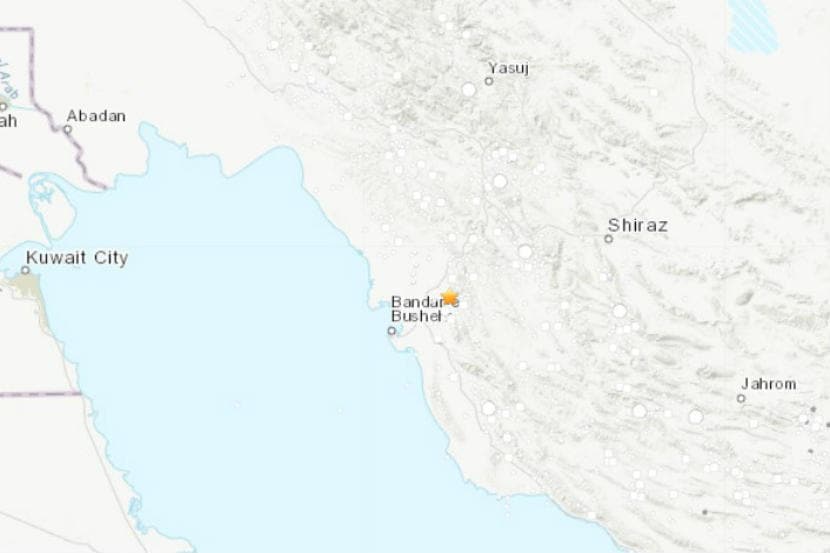 बुशहर : इराणच्या बुशहर शहरात आज सकाळी शक्तीशाली भूकंपाचे धक्के जाणवले.