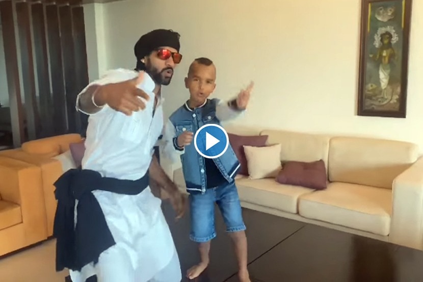 Video : टीम इंडियाच्या ‘गब्बर’चा मुलासोबत अतरंगी डान्स