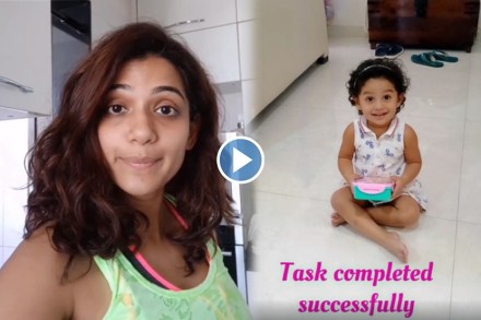 Video : उर्मिला कोठारेच्या मुलीने पूर्ण केला टास्क, पाहा गोंडस अंदाज