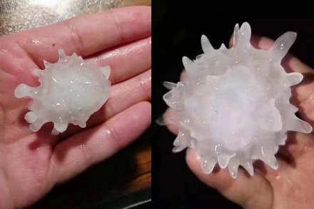 Coronavirus-Shaped Hailstones