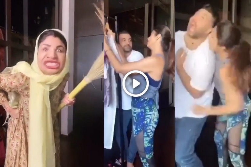 Video : नजर हटी, दुर्घटना घटी; घरकाम करणारीला किस केल्याने शिल्पा शेट्टीने केली पतीची धुलाई