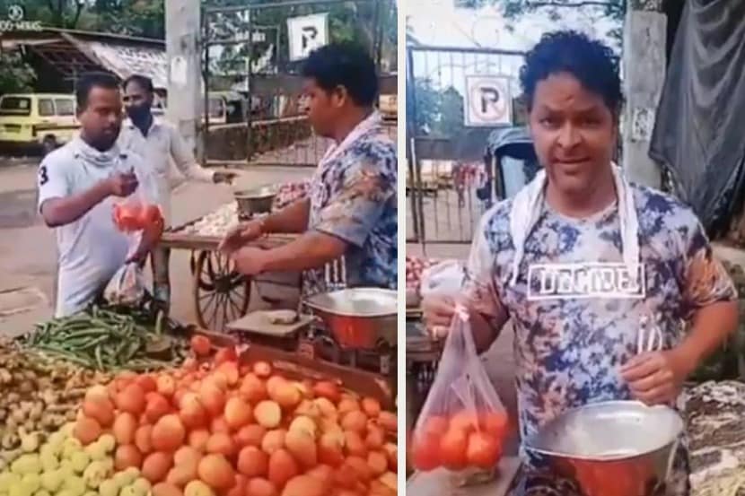 अभिनेत्यावर आली भाजी विकण्याची वेळ, व्हिडीओ व्हायरल