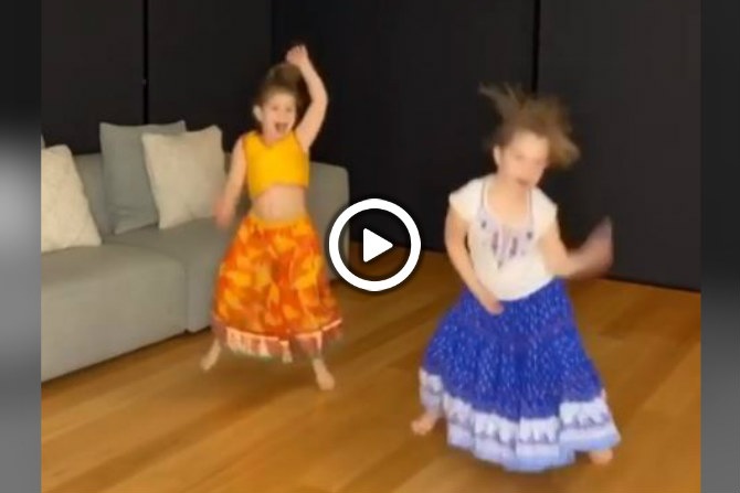 Video : डेव्हिड वॉर्नरच्या लेकींचा भन्नाट ‘बाला’ डान्स