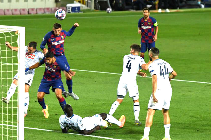 UEFA : मेस्सीचा नापोलीला दणका! बार्सिलोना उपांत्यपूर्व फेरीत
