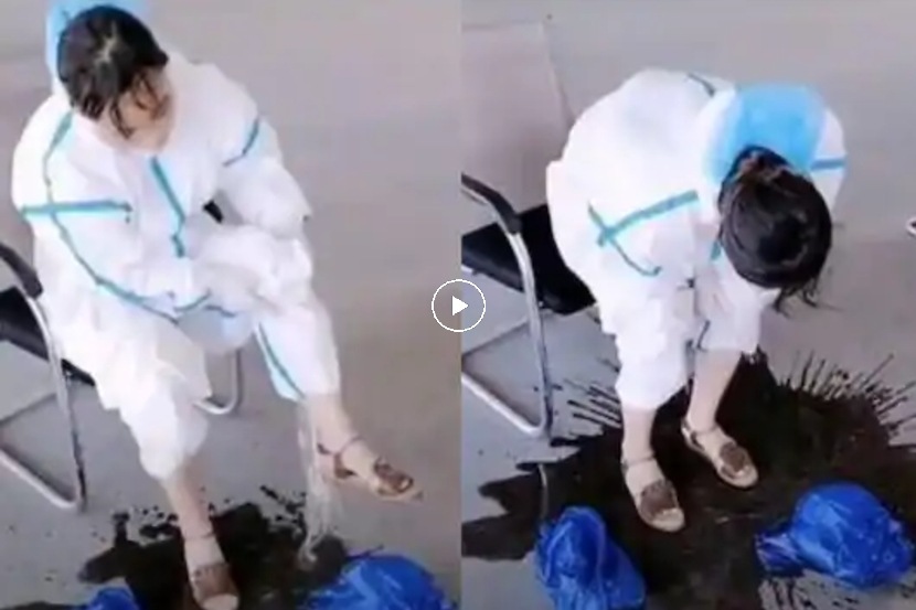 Viral Video : तिने PPE कीट काढलं अन्… ; हा व्हिडिओ पाहून तुम्हालाही करोनायोद्ध्यांच्या अभिमान वाटेल