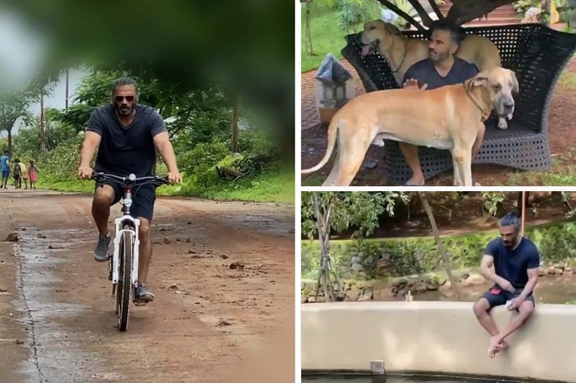 ‘जग किती सुंदर आहे’ म्हणत सुनील शेट्टीने शेअर केला सायकल चालवतानाचा व्हिडीओ