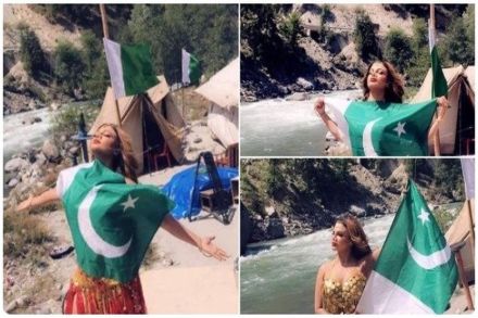 पाकिस्तानी झेंड्यासह राखी सावंतचे फोटो सोशल मीडियावर व्हायरल, काय आहे सत्य